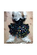PATİZLAND Yıldız Tütülü Parlak Kedi Köpek Prenses Elbisesi