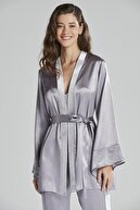 Pierre Cardin Kadın Kadife Saten 3'lü Pijama Takım -  2040 Royal