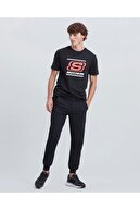 Skechers M Big Logo T-Shirt Erkek Siyah Tshirt - S212949-001