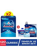 Finish Klasik 120'li Tablet Bulaşık Makinesi Deterjanı + Temizlik ve Bakım Seti
