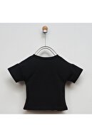 Panço Kız Çocuk Siyah T-shirt