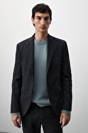 Massimo Dutti Kareli Pamuklu Takım Blazer