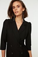 TRENDYOLMİLLA Siyah Ceket Elbise TWOSS20EL0407