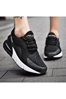 MAC MERO Unisex Günlük Yürüyüş Sneaker Siyah  Beyaz Air File Spor Ayakkabı