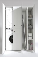 Kenzlife Çamaşır-kurutma Makinesi Dolabı Kapaklı Yaromira Byz 180*120*60 Banyo