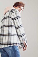 Defacto Oversize Fit Ekose Desenli Uzun Kollu Oduncu Gömlek Ceket