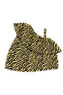 Pattaya Kids Kız Çocuk Zebra Desenli Tek Omuz Askılı Bluz 7-14 Yaş C19w-ck2993