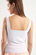 Pattaya Kadın Basic Kare Yaka Askılı Bluz Ptty20s-4260