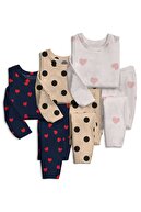 Pembishomewear 3 Takım Mevsimlik Winter Mix Polkadot 18 Süpersoft Pijama Seti