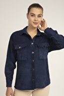 Pattaya Kadın Fitilli Kadife Gömlek P20w110-5683