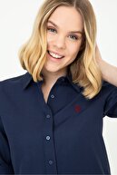 US Polo Assn Lacivert Kadın Gömlek