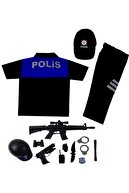 Liyavera Unisex Polo Yaka Türk Sivil Toplum Polis Kostümü Çocuk Kıyafeti 3
