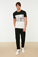 TRENDYOL MAN Siyah Erkek Slim Fit T-Shirt TMNSS20TS1294