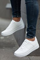 Muggo Beyaz Mgpogba Unisex Sneaker Günlük Yürüyüş Spor Ayakkabı