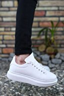 Riccon Beyaz Beyaz Erkek Sneaker 0012360