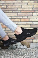 Riccon Unisex Siyah Cilt Sneaker 0012072