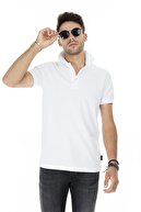 Buratti Erkek Beyaz Düğmeli Polo Yaka Pamuklu Günlük T Shirt 4362050