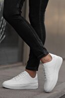 Muggo Beyaz Mgpogba Unisex Sneaker Günlük Yürüyüş Spor Ayakkabı