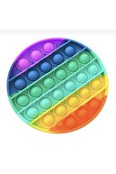 Başel Toys Pop It Push Bubble Fidget Özel Pop Duyusal Oyuncak Zihinsel Stres ( Gökkuşağı / Rainbow )