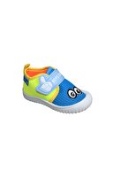 Gezer Erkek Çocuk Mavi Sarı Keten Anaokulu Kreş Ayakkabısı 3034Sneaker