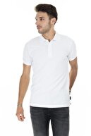 Buratti Erkek Beyaz Düğmeli Polo Yaka Pamuklu Günlük T Shirt 4362050