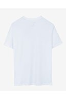 Skechers New Basics M Crew Neck T-Shirt Erkek Off White Tshirt - S212910-102