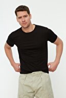 TRENDYOL MAN Çok Renkli Erkek Basic Slim Fit %100 Pamuk 2'li Paket Bisiklet Yaka Kısa Kollu T-Shirt