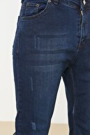 TRENDYOL MAN Indigo Erkek Skinny Tırmıklı Jeans TMNSS20JE0331