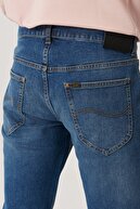 Lee Daren Erkek Mavi Straight Fit Normal Bel Düz Paça Esnek Jean Pantolon