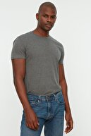 TRENDYOL MAN Çok Renkli Erkek Basic Slim Fit %100 Pamuk 3'lü Paket Bisiklet Yaka Kısa Kolu T-Shirt