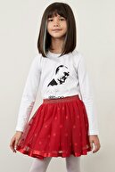 Defacto Kız Çocuk 29 Ekim Atatürk Baskılı Uzun Kollu Tişört