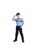 Melody's Store Erkek Çocuk Mavi Gömlekli Polis Kıyafeti