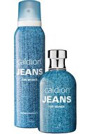 Caldion Jeans Edt 100 ml Kadın Parfüm 150 ml Kadın Deodorant Sprey Set