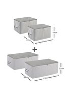 ضایعات پتوی 4 تکه چیز و چیزهای پایه تخت ژاکت خاکستری-thumb