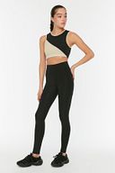 Siyah Push- Up Özellikli Spor Tayt TWOAW21TA0030