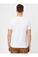 Koton Erkek Beyaz Kısa Kollu Tshirt