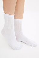 TRENDYOLMİLLA Siyah 5'li Paket Örme Çorap TWOSS21CO0015