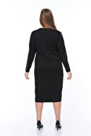 modayız Yaka Kol Şeritli Elbise 6c-0865