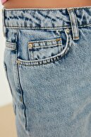 TRENDYOLMİLLA Açık Mavi Yüksek Bel Bootcut Jeans TWOSS21JE0035