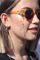 Meveda Kadın Gümüş Silver Minik Toplu Gözlük Zinciri Ve Güneş Gözlüğü Aksesuarı