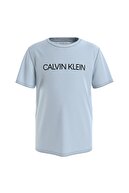 Calvin Klein Ib0ıb00347-ınstitutional Bisiklet Yaka Normal Kalıp Düz Mavi Erkek Çocuk T-shirt
