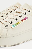 Tommy Hilfiger Kadın Bej Sneaker iconic Seasonal Flatform EN0EN01367