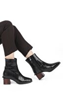 Marjin Kadın Topuklu Bot Sayen Siyah Croco