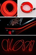 Z Tech Araç Içi Kırmızı Torpido Ledi - Ip Neon Led - 5 Metre