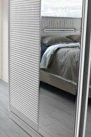 GuneyStore Güney Mobilya Komple Mdf Peride Sürgülü Beyaz Yatak Odası