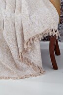 Tekstil Sepeti Bej Pamuklu Koltuk Örtüsü