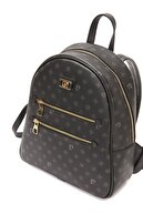 کوله پشتی زنانه مونوگرام مشکی 05PO22Y1577-thumb