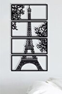 Hellove Paris Eyfel Kulesi Tablosu Ahşap Dekoratif Duvar Tablosu