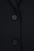 W Collection Kadın Siyah İki Düğmeli Ceket