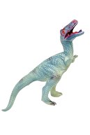 toysandmore Dinazor T-rex Trex Sesli Işıklı Soft Yumuşak Malzeme 29 Cm Dinozor Mavi Beyaz